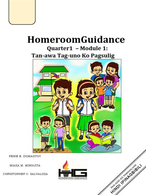 Homeroom Guidance G1 Q1 Module 1 Pdf