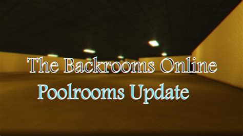 Roblox The Backrooms Online Poolrooms Youtube