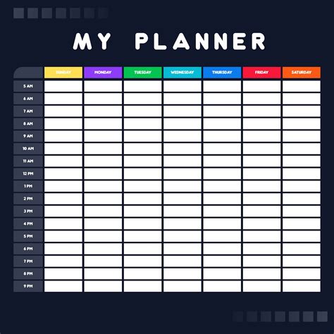 Weekly Time Management Template How To Make The Most Of Your Time