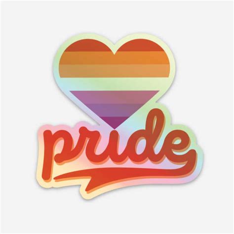 lesbian pride sticker sky of blue cards
