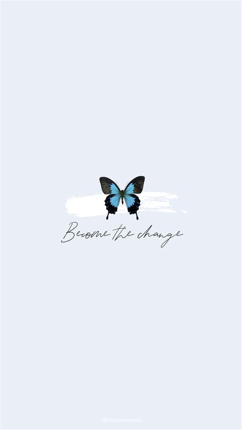 Aesthetic Tumblr Cute Blue Butterfly Wallpaper Download Free Mock Up