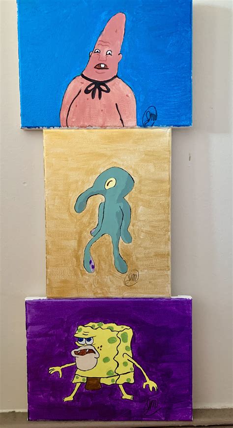 Spongebob Famous Paintings