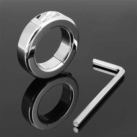 G Weight Stainless Steel Metal Screw Locking Penis Rings Scrotum Testicle Lock Cock Ring Cock