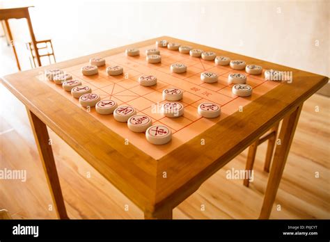 Chinese Chess Is A Traditional Chinese Chess Games Close Up Stock