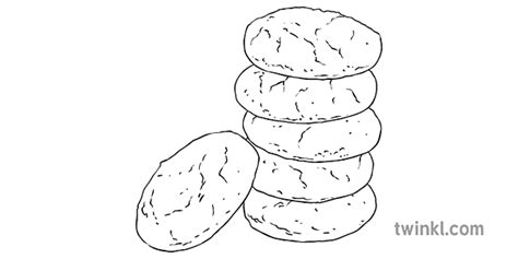 Biscuits Noir Et Blanc 1 Illustration Twinkl