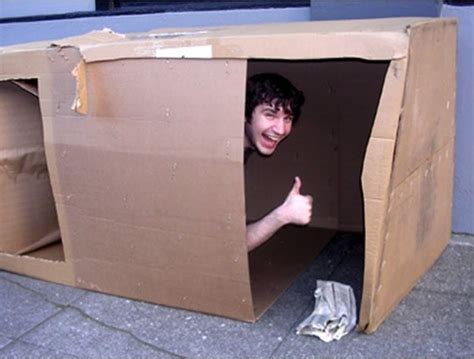 Cardboard Box Home Homeless Blank Template Imgflip