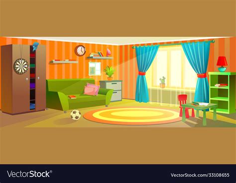 Interior Children Room Filled Royalty Free Vector Image