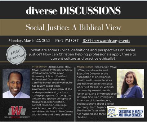 Social Justice A Biblical View Association Of Christians In Health