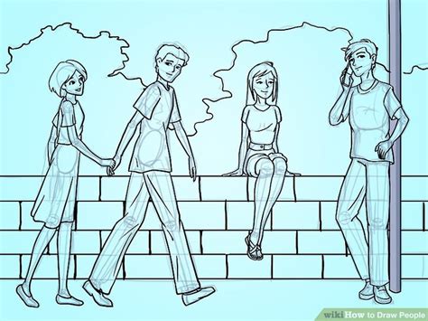 3 Basic Ways To Draw People Step By Step Wikihow