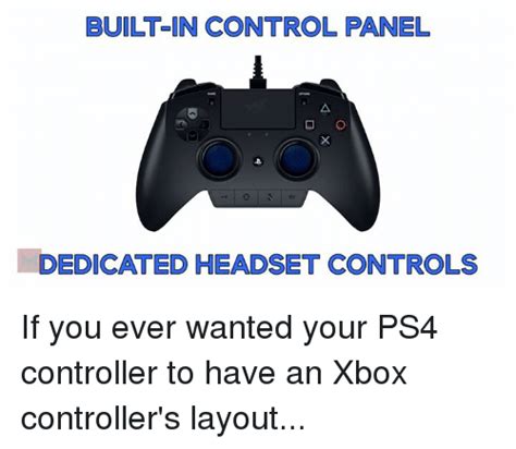 Built In Control Panel Dedicated Headset Controls If You Ever Wanted