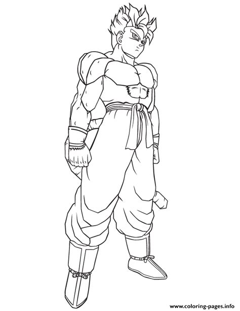You're welcome to embed this image in your website/blog! Dragon Ball Z Super Saiyan Cartoon Coloring Page Coloring Pages Printable