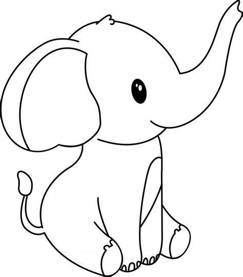 The Best Elefante Para Colorear Kawaii