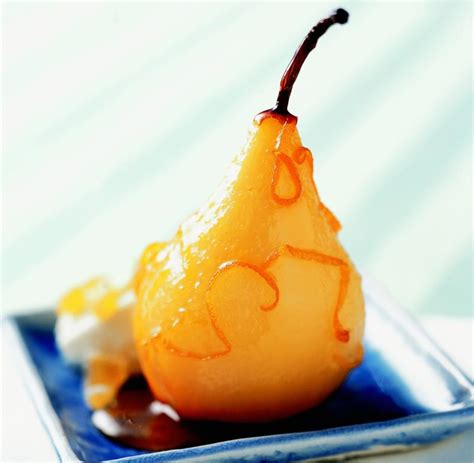 Poached Pears With Orange Sauce