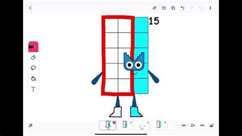 Numberblock 15 In 3x5 Shape 13630th Video Youtube