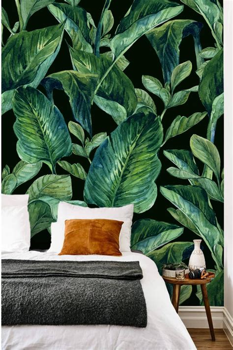 √ Banana Leaf Wallpaper Peel And Stick Wallpaper Hd