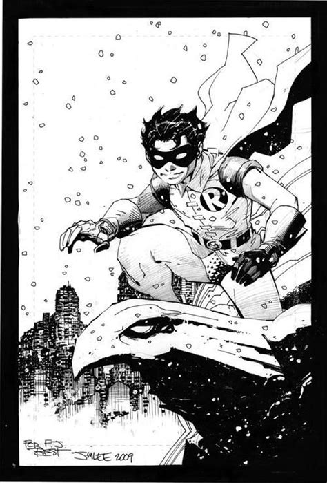 Robin By Jim Lee Batman Comic Art Jim Lee Art Character Design Sketches