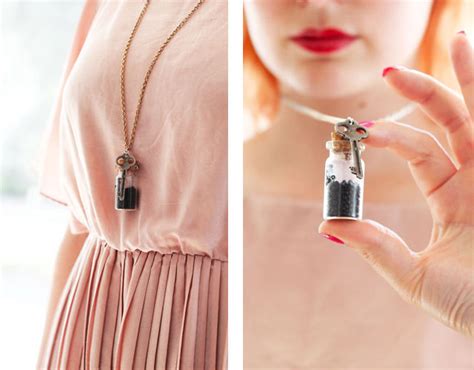 Bottle Necklace Diy · How To Make A Vial · Jewelry Making On Cut Out Keep