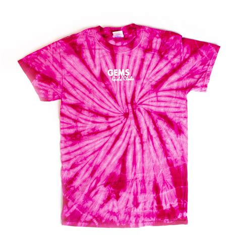 Pink Tye Dyed T Shirt Gems Girls Clubs