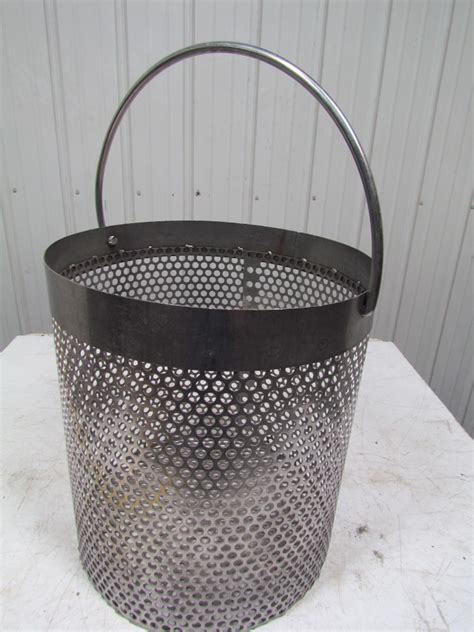 Stainless Steel Round Parts Washer Dip Basket 18 12 Diameter X 20