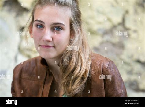 17 Year Old Girl Stock Photo Alamy