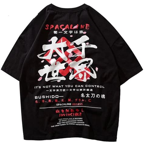 T Shirt Kanji Eternal Japon Chemise Streetwear Style Streetwear