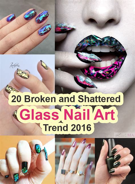 Have A Look At The Latest 20 Broken And Shattered Glass Nail Art Trend