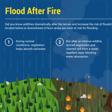 Flood After Fire Risks Infographic Floodsmart