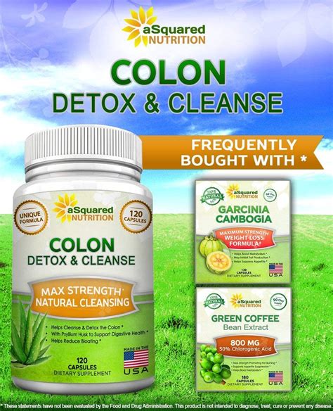 Pure Colon Cleanse For Weight Loss 120 Capsules Max Strength