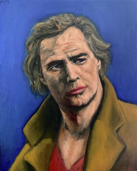 Marlon Brando Painting By Mark Mckelvie Fine Art America