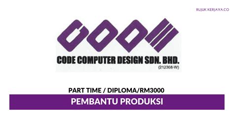 Dapatkan info lowongan baru untuk pencarian ini. Jawatan Kosong Terkini Code Computer Design ~ Pembantu ...