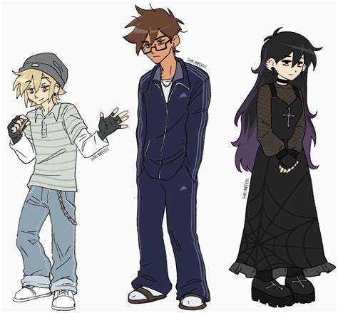 shrimp s tweet ok here are the full body refs for the au gonna ramble a bit in the