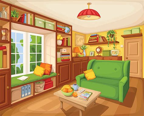 Empty Living Room Clip Art Vector Images And Illustrations Istock