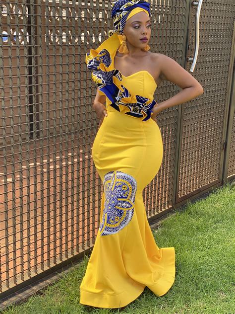 Tomi Rikhotso On Twitter Swati Inspired Mermaid Dress Tomi R 💛💛💛 South African Dresses
