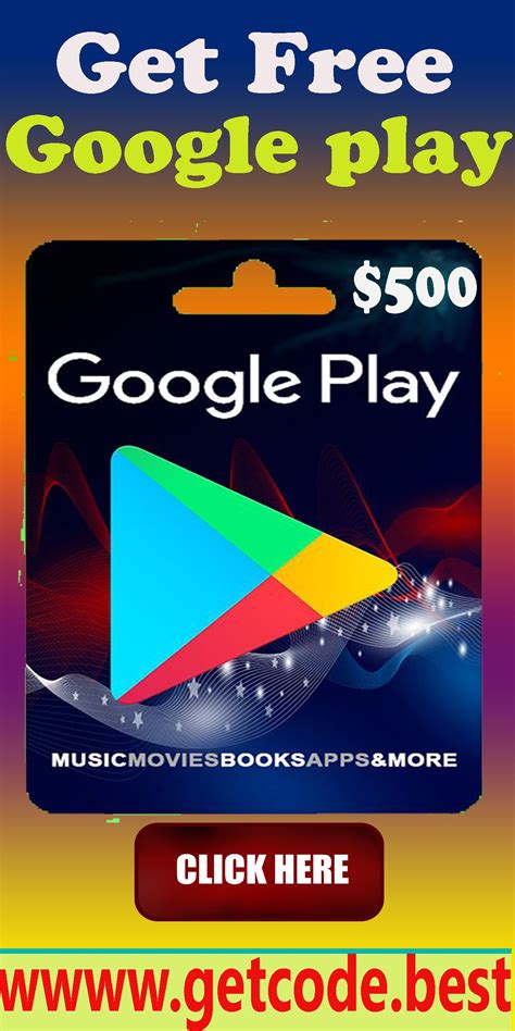 100$ Free Google Play Codes!! Free Google Play Codes get now! | Google play gift card, Google ...