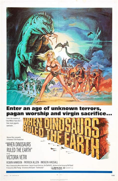 When dinosaurs ruled the earth. Poster for When Dinosaurs Ruled the Earth (1970, UK ...