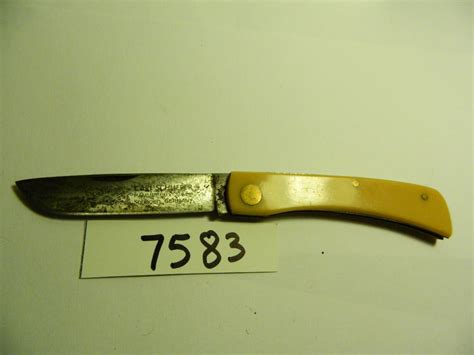 Vintage Carl Schlieper 99iry Folding Knife Hammer Forged Solingen