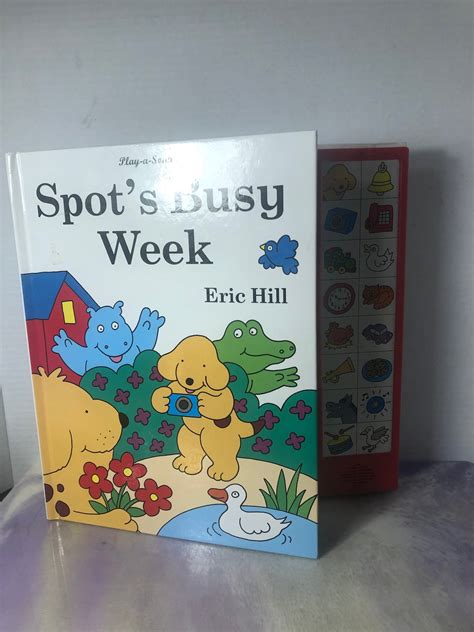 Vintage Spot The Dog Eric Hill Kids Book Spots Busy Week Interactive