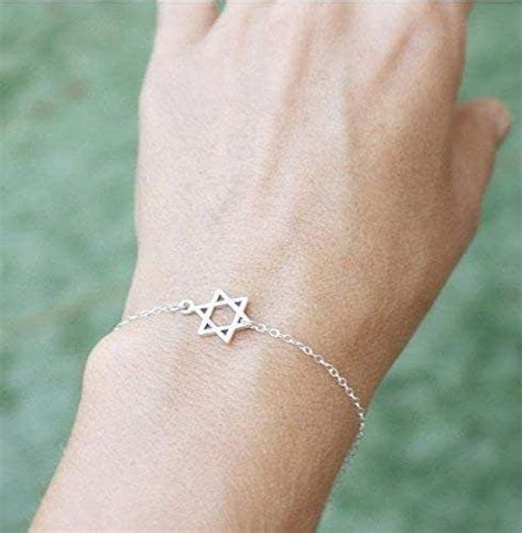 Amazon.com: Star of David Bracelet Tiny Star Jewish Star of David