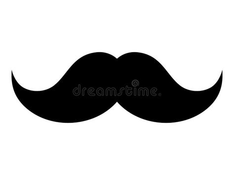 Moustache Vector Icon Stock Vector Illustration Of Background 115362873