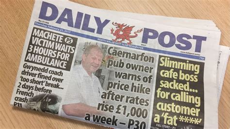 Daily Post Now Wales Best Selling Regional Newspaper Bbc News
