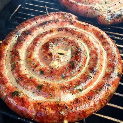 I Ve Never Grilled A Ring Sausage Before But This Pork Ring With Cheese And Parsley Would