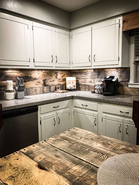 Vinyl wallpapers are waterproof as well as very resistant to humidity, and can even stand up to scrubbing. Farmhouse kitchen | Rustic kitchen backsplash, Kitchen ...