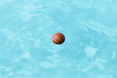Wallpaper Basketball Ball Water Wet Swim Hd Widescreen High