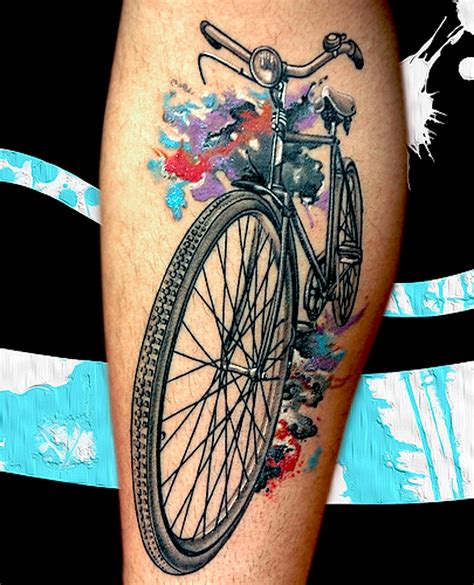 arriba 93 foto tatuaje de bicicleta para mujer lleno