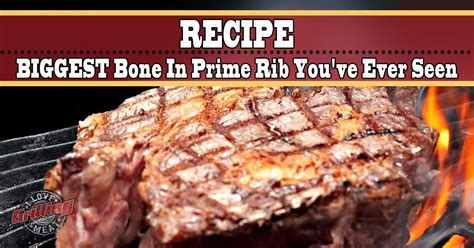Very tender with a wonderful flavor. Biggest Bone In Prime Rib Steak You've Ever Seen (Salt ...
