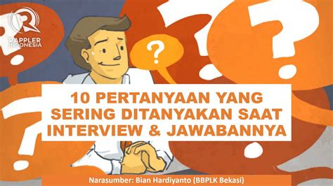 Pertanyaan Interview Dan Jawaban Interview Yang Sering Ditanyakan Hot