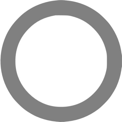 Gray Circle Outline Icon Free Gray Shape Icons