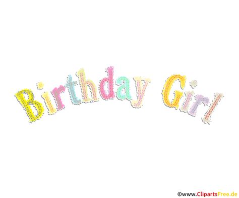 Clip Art Birthday Girl