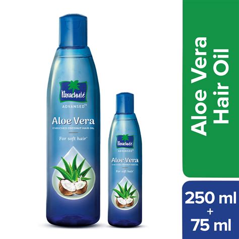 Buy Parachute Advansed Aloe Vera Enriched Coconut Hair Oil 250 Ml With Free 75 Ml Pack