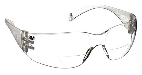 3m clear anti fog bifocal safety reading glasses 2 0 diopter 33nu31 11514 00000 20 grainger